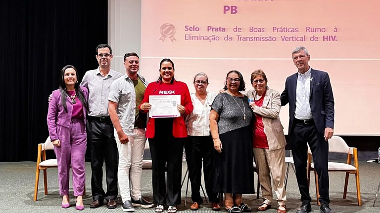 Paraíba recebe Selo Prata de eliminação da transmissão vertical do HIV concedido pelo Ministério da Saúde